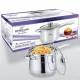Тенджера с кошница за пържене Bohmann BH 1667FR, 3.4 л, 18 см, Индукция, Инокс