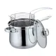 Тенджера с кошница за пържене Bohmann BH 1667FR, 3.4 л, 18 см, Индукция, Инокс