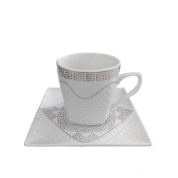 Сервиз за кафе, капучино или чай Versace and Waffles180 мл, 12 части