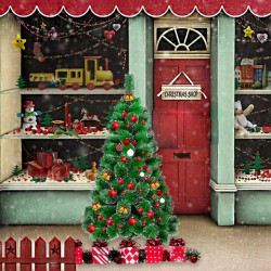 Коледна елха с вечнозелени иглички - 120 см