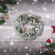 Коледен венец сив Ф25см