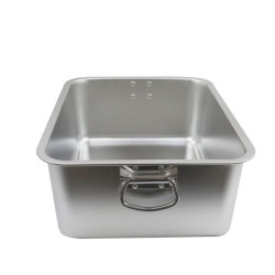 Правоъгълна тава от неръждаема стомана, 60/40/10см, с дръжки