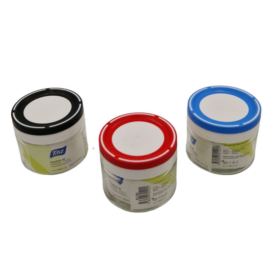 Буркан с уплътнител 300мл, различни цветове