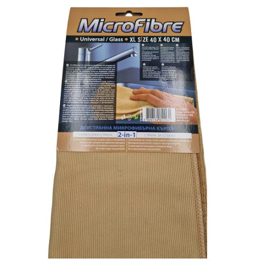 Микрофибърна кърпа Microfibre 40х40 см двулицева