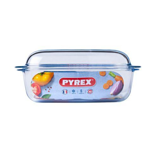 Йенска тенджера правоъгълна Pyrex 4.5л