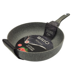 Дълбок Тиган BRIO Stone 26 см с каменно покритие