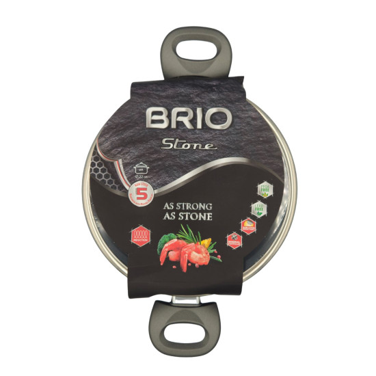 Тенджера BRIO Stone 5.5 литра с каменно покритие