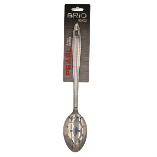 Лъжица за сервиране с дупки Brio Inox Pearl 33 см
