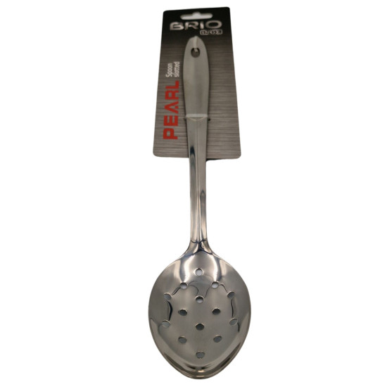 Лъжица за сервиране с дупки Brio Inox Pearl 33 см