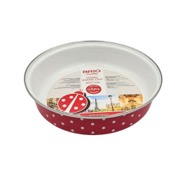 Кръгла емайлирана тава Brio Emalika Ф28 LadyBug