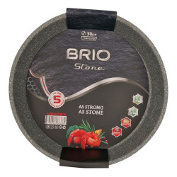 Кръгла тава Brio Stone 32 см с мраморно покритие