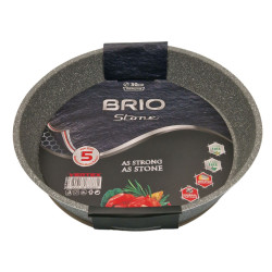 Кръгла тава Brio Stone 32 см с мраморно покритие