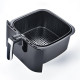 Фритюрник с горещ въздух Air Fryer First Austria FA-5053-1, 1700W, 6.2 литра, 80°C~200°C, таймер, черен