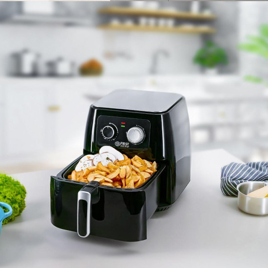 Фритюрник с горещ въздух Air Fryer First Austria FA-5053-1, 1700W, 6.2 литра, 80°C~200°C, таймер, черен