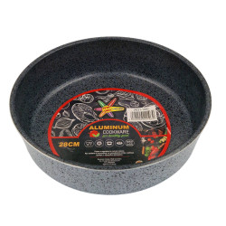 Кръгла тава 28 см с мраморно покритие