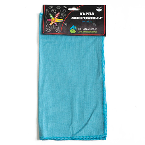 Микрофибърна кърпа за стъкла Clean Home 30х30 см