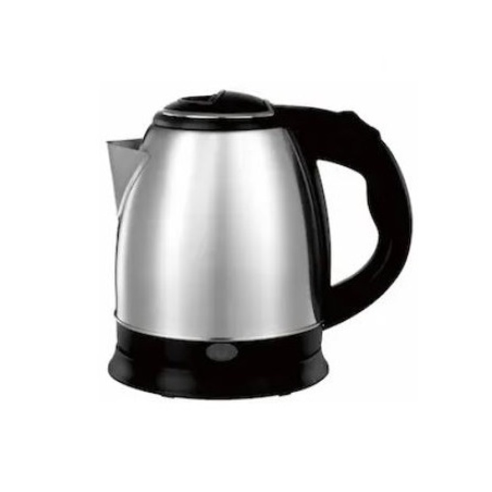 Електрическа кана Rosberg R51230J, 1500W, 1L, Защита, Инокс/черен