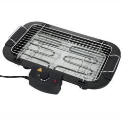Електрическа скара Rosberg R51015G, 2000W, 39х24см, Термостат, Черен