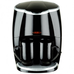 Кафемашина с 2 чаши Rosberg R51170A, 450W, 250 ml, Авт. изключване, Черен