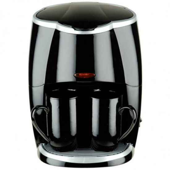 Кафемашина с 2 чаши Rosberg R51170A, 450W, 250 ml, Авт. изключване, Черен