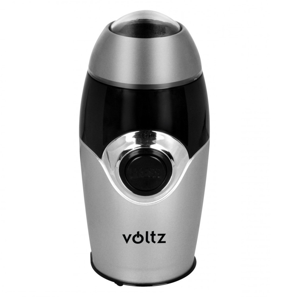 Кафемелачка Voltz V51172B, 200W, 50 гр, Сребрист/черен