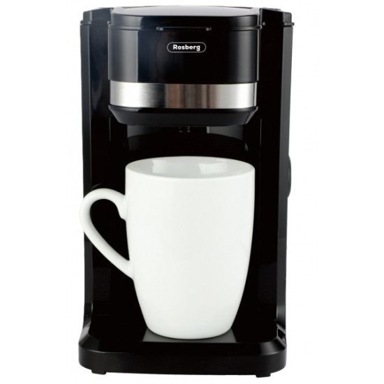 Кафемашина с 1 чаши Rosberg R51170D, 350W, 150 ml, Авт. изключване, Черен