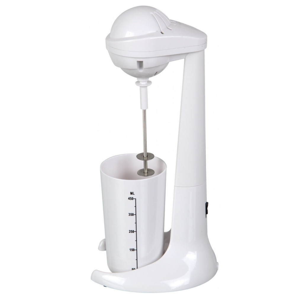 Миксер за фрапе Rosberg R51163C, 100W, 2 скорости, Метална бъркалка, Бял