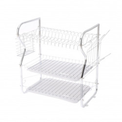 Сушилник за съдове Rosberg R53000O, Хром, 3 нива, 58x43x24 см