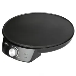 Уред за палачинки Rosberg R51323A, 1200W, Включен прибор, 30 см, Терморегулатор, Черен