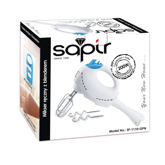 Миксер с пасатор Sapir SP-1110-GPN, 200W, 5 скорости с турбо
