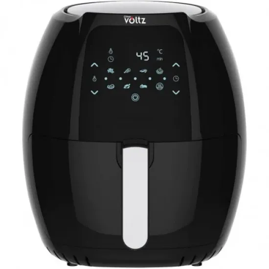 Фритюрник с горещ въздух Oliver Voltz OV51980F, 1800W, 7.7 литра, 8 програми, Таймер, Черен