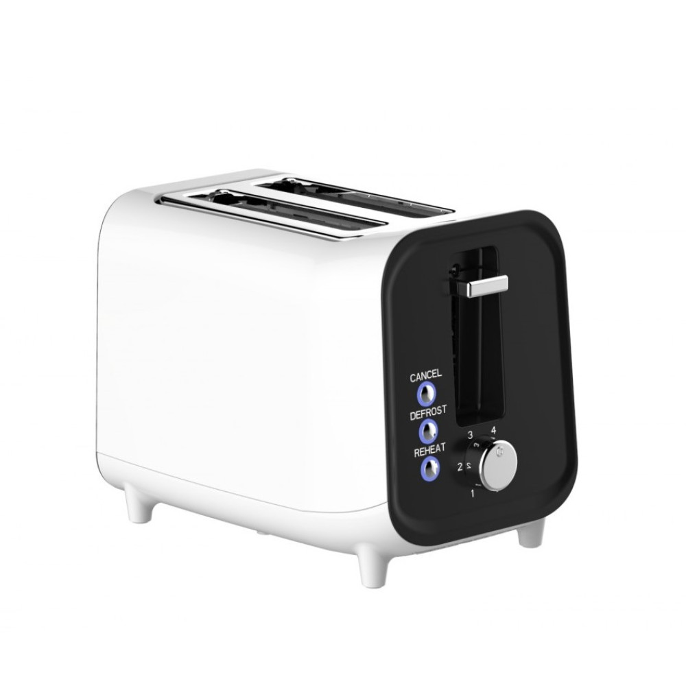 Тостер за хляб Oliver Voltz OV51440H, 800W, 4 степени, 3 функции, Таймер, Центриране, Бял